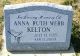 Gravestone of Anna Ruth Webb Kelton
