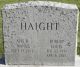Gravestone of Robert Louis Haight