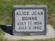 Gravestone of Alice Jean Bowns