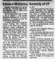 Obituary of Edward McKenna