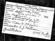 Groom Card of Frank Eugene Thayer