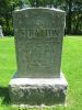 Gravestone of Clesson and Nettie (Hale) Stratton and their daughter