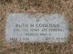 Grave Marker of Ruth M. Coolidge