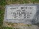 Grave Marker of Jennie Lillian Hatfield