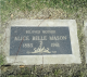 Grave Marker of Alice Belle Mason