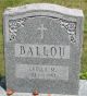 Gravestone of Luella Ballou