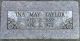Grave Marker of Ina May Taylor